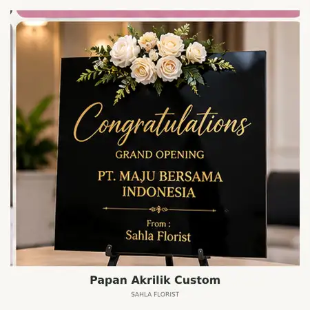 Papan Bunga Akrilik Maluku Barat Daya